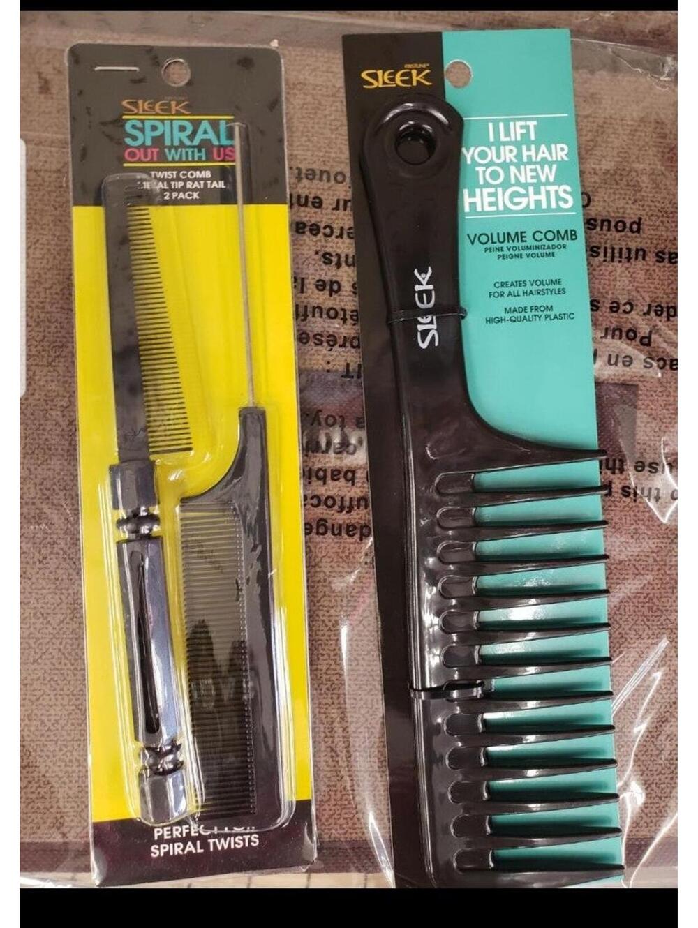3 Pc Twist Rat Tail Hair Volume Combs